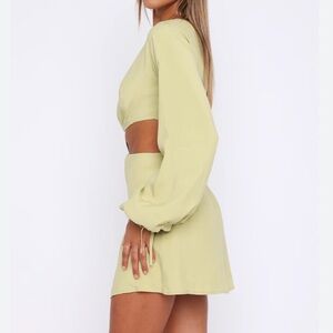 White Fox Green Dress